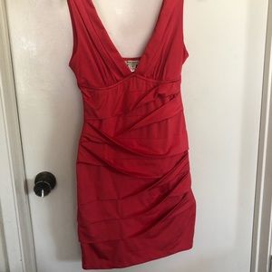 Red club dress